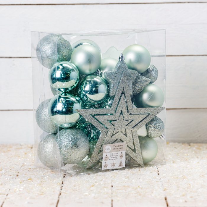 Decorazioni per albero di natale menta