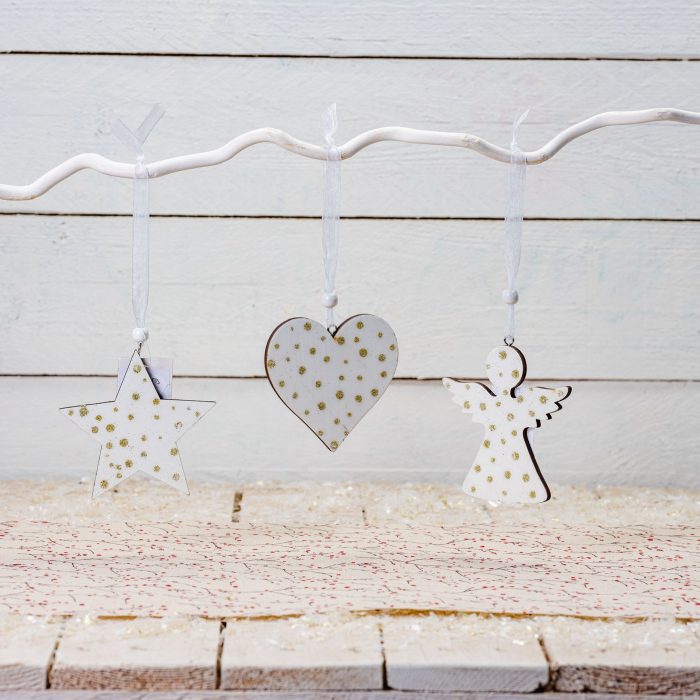Decori cuore/angelo/stella