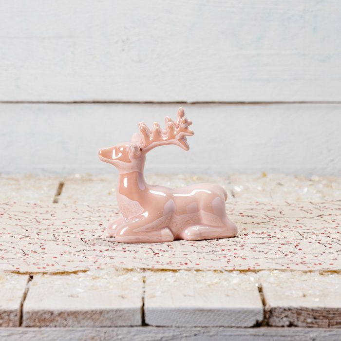 Alce ceramica rosa