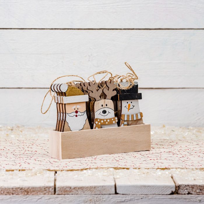 Box legno snowman