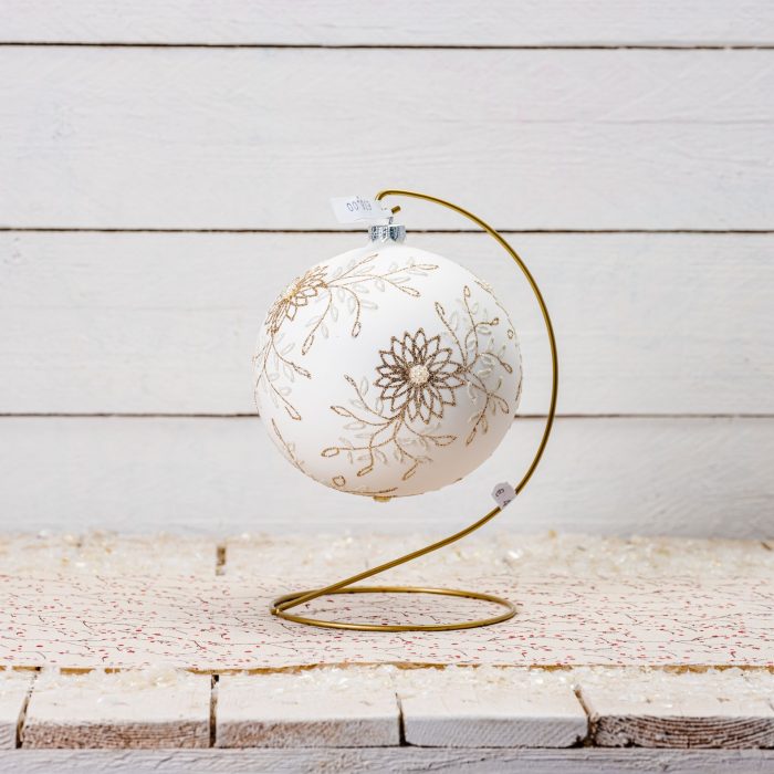 Sfera vetro bianca